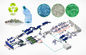 Μηχανή ISO9001 πλύσης και κοκκιοποίησης μηχανών ανακύκλωσης πλαστικών ταινιών αποβλήτων