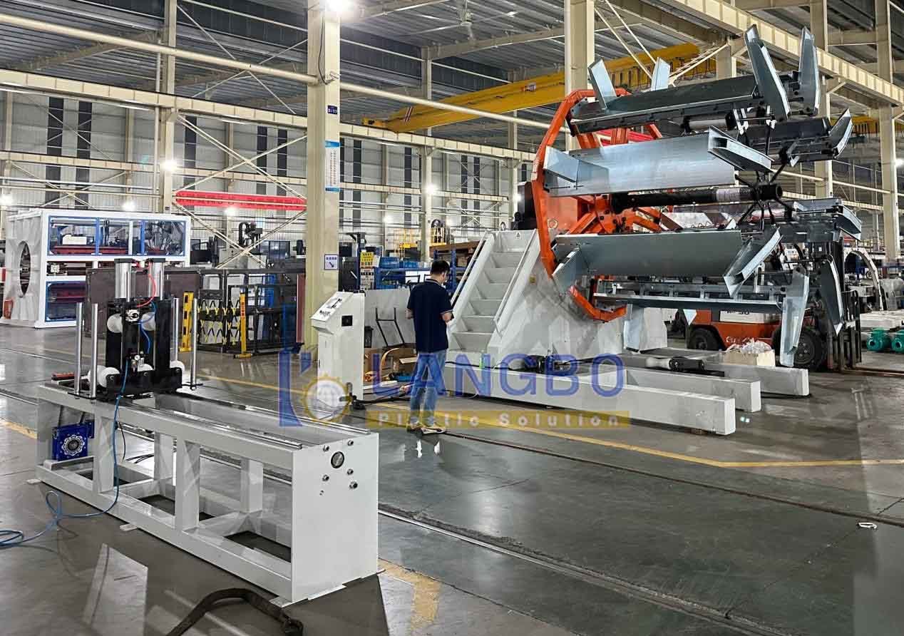 τελευταία εταιρεία περί Σχέδιο περιστροφής σωλήνων PE για την παραγωγή σωλήνων άρδευσης στην Αλβανία