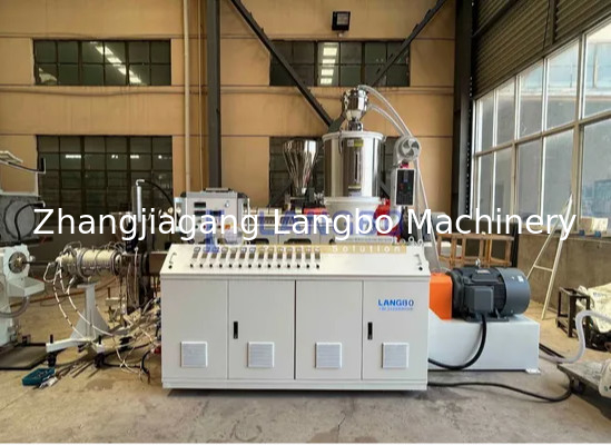 ποιότητας  Natural Gas Pe Pipe Production Line , Single Screw Extruder Hdpe Pipe Machine Εργοστάσιο