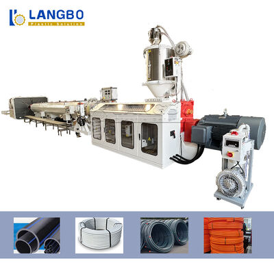 ποιότητας  Natural Gas Pe Pipe Production Line , Single Screw Extruder Hdpe Pipe Machine Εργοστάσιο