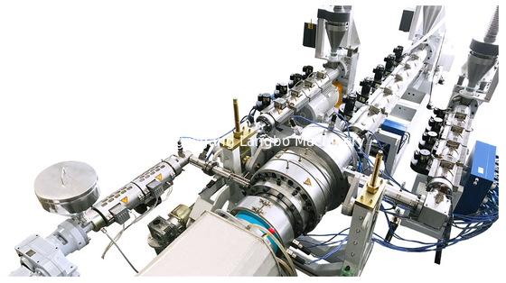 HDPE βιδών υψηλής ικανότητας 7101600MM ενιαία γραμμή εξώθησης σωλήνων