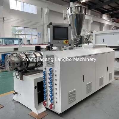 Πυροποιητική μηχανή κατασκευής σωλήνων PVC PE UPVC με ανταγωνιστική τιμή 65/132 διαμέτρου βίδας και 75-250 διαμέτρου σωλήνα