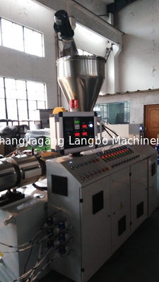 CE ISO Pvc Pipe Extrusion Machine 80/156 Κωνική διπλή βίδα