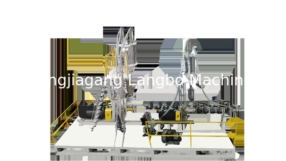 HDPE βιδών υψηλής ικανότητας 7101600MM ενιαία γραμμή εξώθησης σωλήνων