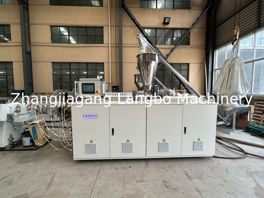 20-110mm Pvc Pipe Extrusion Line Line Making Line με 65/132 Κωνικό δίδυμο βίδα Extruder