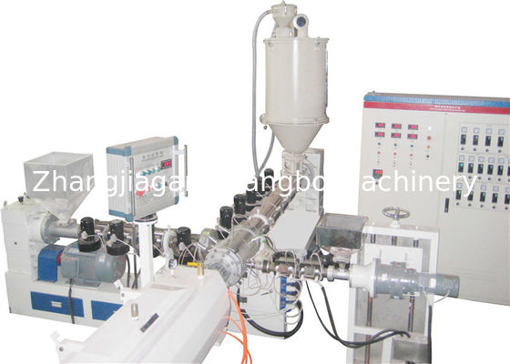 HDPE PP PPR ενιαία γραμμή εξωθητών βιδών σωλήνων PE με την εξουσιοδότηση 1 έτους, πλήρως αυτόματη