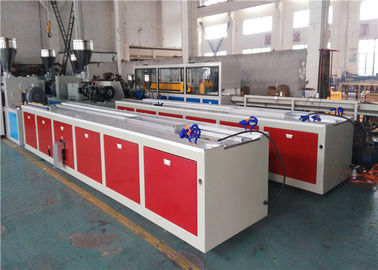 150KG/H γραμμή εξώθησης σχεδιαγράμματος PVC με την ενέργεια ελέγχου οθόνης αφής PLC - αποταμίευση