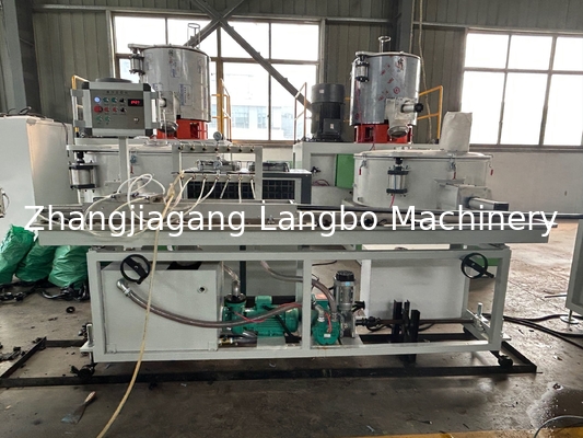 22kw Pvc baseboard Profile Extrusion Line Twin Screw 8 μέτρα μήκος
