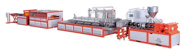 γραμμή παραγωγής πινάκων αφρού PVC 1220mm, διπλός εξοπλισμός εξώθησης βιδών πλαστικός