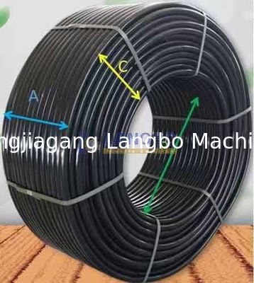 Δύο σταθμοί πλαστικών ελαστικών μηχανή επανέκλισης PE HDPE κυματοειδής σωλήνας περιέκλισης