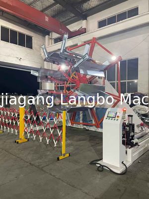 Συσκευή περιέλιξης σωλήνων με μηχανή δεματοποίησης για μηχανή εξώθησης σωλήνων PE μεγάλης διαμέτρου