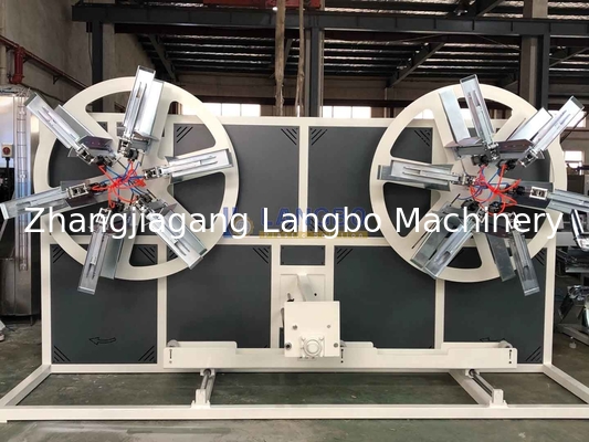 Μηχανή περιέλιξης σωλήνων 50mm έως 160mm για εξωθητήρα κυματοειδών σωλήνων HDPE PE