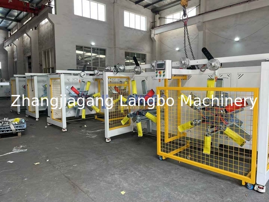 16-63mm HDPE / Pert / LDPE Coiler Πλήρως αυτόματο διπλό δίσκο πλαστικής μηχανής περιστροφής για εύρος περιστροφής 1600-3200mm
