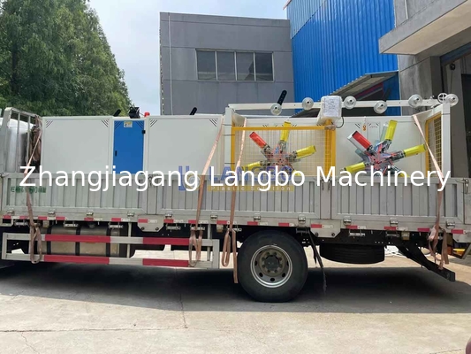 16-63mm HDPE / Pert / LDPE Coiler Πλήρως αυτόματο διπλό δίσκο πλαστικής μηχανής περιστροφής για εύρος περιστροφής 1600-3200mm