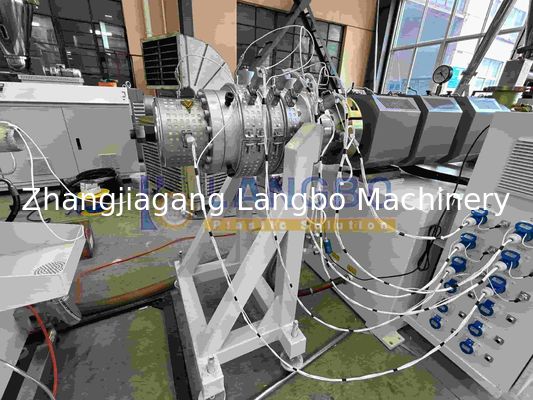 Μηχανή παραγωγής ακονισμού πλαστικών σωλήνων Κωνική δίδυμη βίδα για PVC HDPE PPR Σκουπίδια Σκουπίδια ηλεκτρικών αγωγών