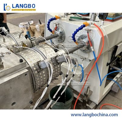 Αυτόματη μηχανή σωλήνων PVC διπλού κοχλία, Γραμμή παραγωγής σωλήνων PVC