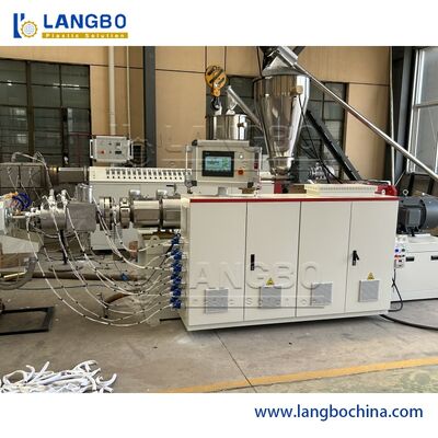 Αυτόματη μηχανή σωλήνων PVC διπλού κοχλία, Γραμμή παραγωγής σωλήνων PVC