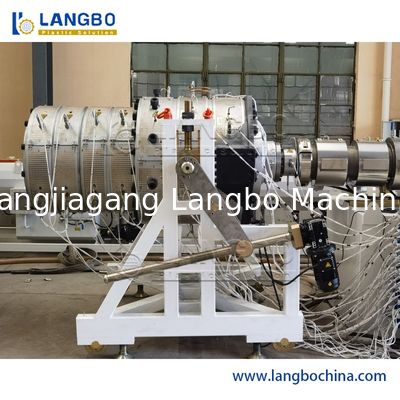 Μηχανή εκτόξευσης σωλήνων PVC PE Μηχανή εκτόξευσης σωλήνων πλαστικών Μηχανήματα παραγωγής αερίου και νερού HDPE