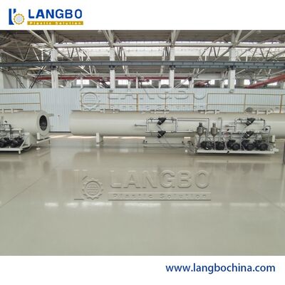 CE ISO Pvc Pipe Extrusion Machine 80/156 Κωνική διπλή βίδα