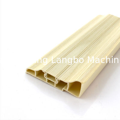 Κωνικό διπλό βίδα πλαστικό baseboard εκτόξευση PVC Profiles Extruder παραγωγή γραμμή κατασκευής μηχανή