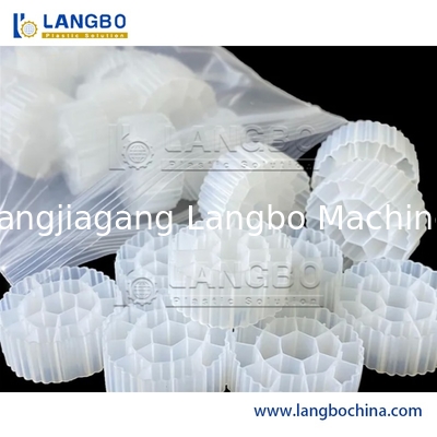 HDPE Mbbr Μηχανή κατασκευής εξωθρευτή σωλήνων μέσων διήθησης βιολογικού φορέα