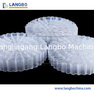 Μηχανή παραγωγής πλαστικών Mbbr Biochip Biofilm Carrier Extrusion Εξοπλισμός γραμμής