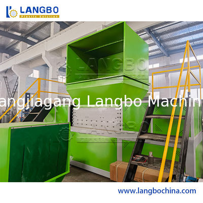 Waste Film/Pipe/Bottle/Bag/Wood Pallet/Cardboard/Tdf/Tire/Metal/Paper/Cardboard Plastic Double Shaft Shredder Machine