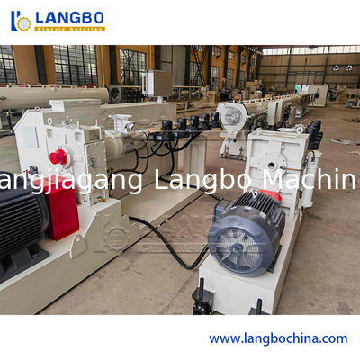 Εμπορεμπόριο πλαστικών PE HDPE PPR Υδάτινο αέριο πετρελαίου Σωλήνα τροφοδοσίας σωλήνων Εξόρυξη γραμμή παραγωγής μονό βίδα Εξόρυξη κατασκευής μηχανή