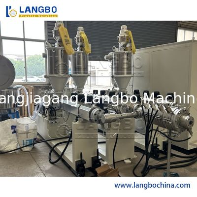 Γραμμή παραγωγής 350kgs σωλήνων Ppr εξώθησης κοβαλτίου pe/πολυ σωλήνας στρώματος Χ