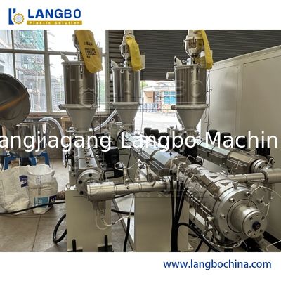 Πολυστρωματική γραμμή εξώθησης σωλήνων Ppr 16mm - 63mm 180kg/PLC Χ Siemens