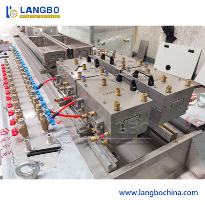 150KG/H γραμμή εξώθησης σχεδιαγράμματος PVC με την ενέργεια ελέγχου οθόνης αφής PLC - αποταμίευση