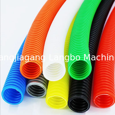 PE HDPE PP Single Wall Corrugated Pipe Machine / Plastic Corrugated Tube Culvert Extruder