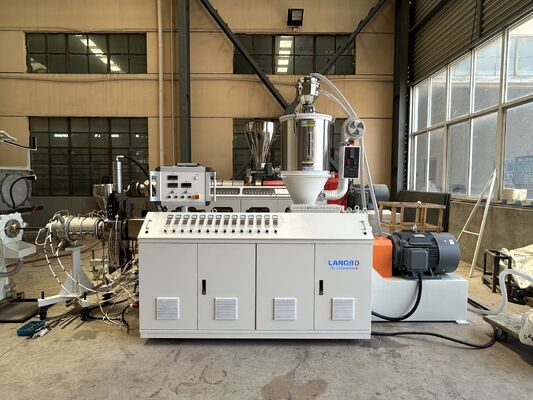 Γραμμή Παραγωγής Εξώθησης Σωλήνων Πλαστικών PE HDPE PPR για Παροχή Νερού, Αερίου και Λαδιού, Μηχανή Παραγωγής Σωλήνων με Μονοκοχλιαίο Εξωθητήρα