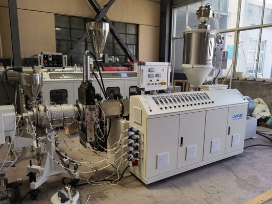 Γραμμή Παραγωγής Εξώθησης Σωλήνων Πλαστικών PE HDPE PPR για Παροχή Νερού, Αερίου και Λαδιού, Μηχανή Παραγωγής Σωλήνων με Μονοκοχλιαίο Εξωθητήρα