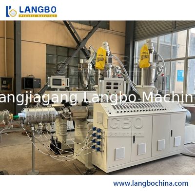 Πλαστική PPR σωλήνων εξώθησης γραμμών ABB διάφορη διάμετρος βιδών αναστροφέων διπλή