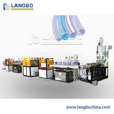 Πλαστικό Μαλακό PVC Κήπου Ίνα Πλεγμένο Ενισχυμένο Σωλήνα Σωλήνα Εξώθησης Μηχανήματος