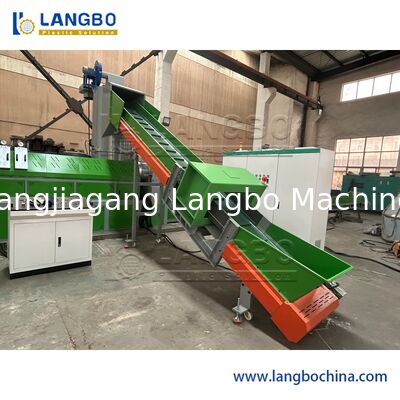 Single Screw Extruder PP/PE Regrinds Plastic Recycling Granulating Machine