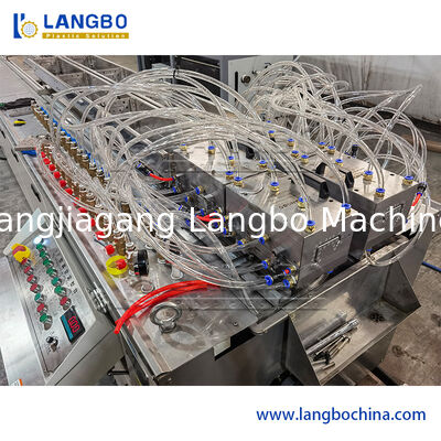 Τιμή εργοστασίου 55/110 Κωνικός Δίδυμος Κοχλίας Εξωθητής PVC Γραμμή Εξώθησης Καλωδίων με Μέγεθος Προφίλ 1180mm και Ισχύ Μοτέρ 22KW