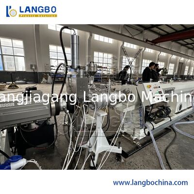 Γραμμή Εξώθησης Σωλήνων PPR Συνεξώθησης 3 Στρώσεων με Χωρητικότητα 350kg/h και Έλεγχο PLC SIEMENS