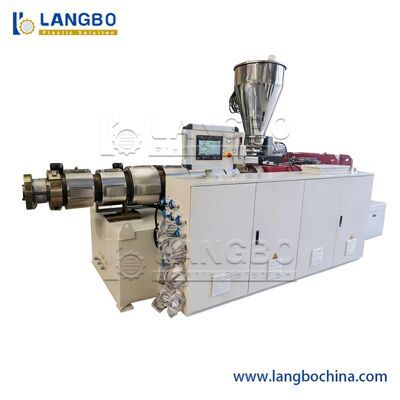 Πλήρως αυτόματο PE PVC ξύλο πλαστικό κούφιο στερεό πάτωμα ευρεία πόρτα Πίνακα κήπου φράχτη Κωνική δίδυμη βίδα Extruder πλαστικό μηχανή