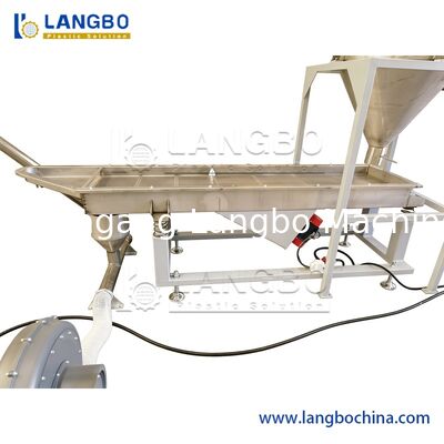 Πλαστικό διπλό διπλό βίδα extruder PVC πεθαίνει πρόσωπο θερμή κοπή συνδυασμό granulating granulating γραμμή ανακύκλωσης