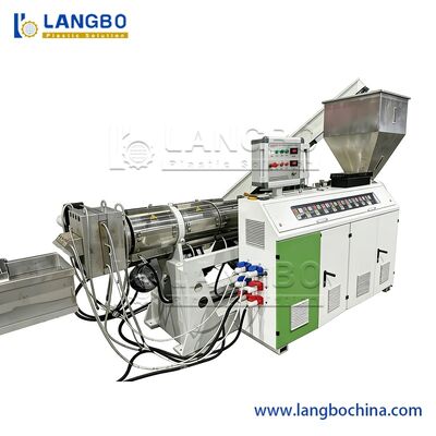 Πλαστική μηχανή εκτόξευσης PVC PET PP PE Pelletizing Recycling Plastic Granulating Extrusion Machine/Production Line