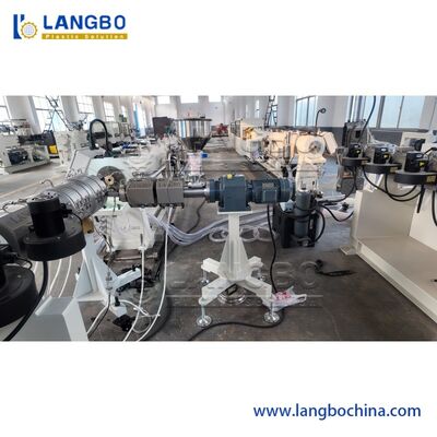 75-315mm Διπλή μονοστρωτή πολυστρωτή γραμμή εκτόξευσης σωλήνων PE / μηχανή κατασκευής σωλήνων HDPE / γραμμή παραγωγής πλαστικών σωλήνων