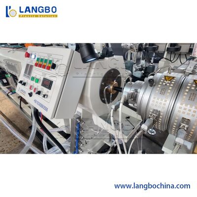 75-315mm Διπλή μονοστρωτή πολυστρωτή γραμμή εκτόξευσης σωλήνων PE / μηχανή κατασκευής σωλήνων HDPE / γραμμή παραγωγής πλαστικών σωλήνων