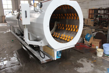Υψηλή ικανότητα παραγωγής 120mm γραμμών εξώθησης σωλήνων pe 100 λυμάτων διάμετρος βιδών