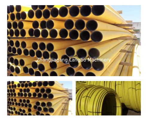 PE HDPE πλαστικό σωλήνα κατασκευή extruder μηχανή κατασκευής για το αέριο