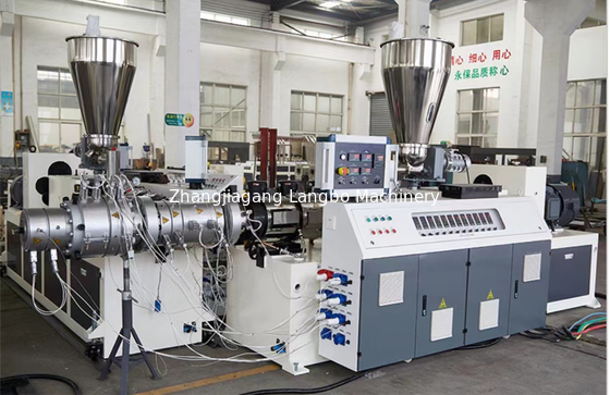 Πλαστική γραμμή παραγωγής 20mm PPR Glassfiber σωληνώσεων εξώθησης κοβαλτίου