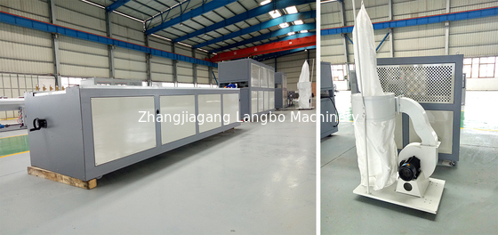 Η υπαίθρια γραμμή 1240MM εξώθησης σχεδιαγράμματος κήπων WPC Decking στεγανοποιεί