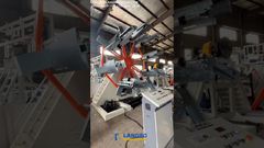 Μηχανή περιέλιξης σωλήνων PE 63-160mm σε άψογη λειτουργία #μηχανή #εργοστάσιο #σωλήναςpe